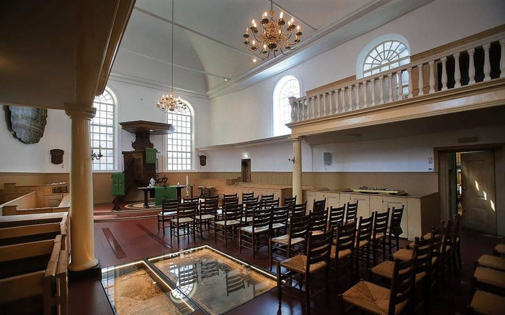 De lutherse kerk aan de Nieuwe Oosterstaat in Leeuwarden. beeld Marchje Andringa, Niels Westra