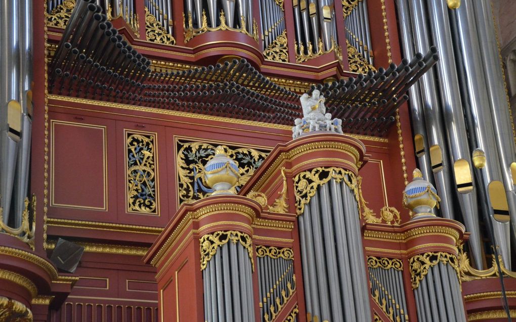 Het hoofdorgel van de Rotterdamse Sint-Laurenskerk. beeld Gert de Looze