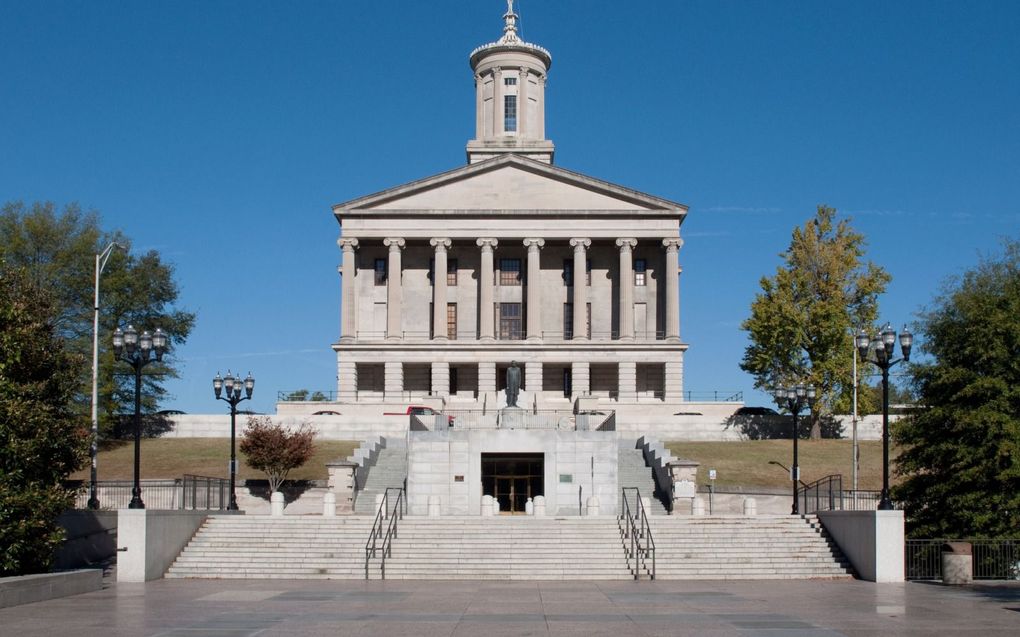 Het senaatsgebouw van Tennessee. In de Amerikaanse staat ligt een wetsvoorstel om transgenderoperaties bij alle kinderen, jonger dan 18 jaar, te verbieden. beeld Getty Images/iStockphoto