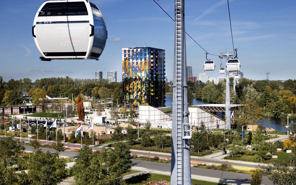 De Floriade Expo in Almere. beeld ANP, RAMON VAN FLYMEN