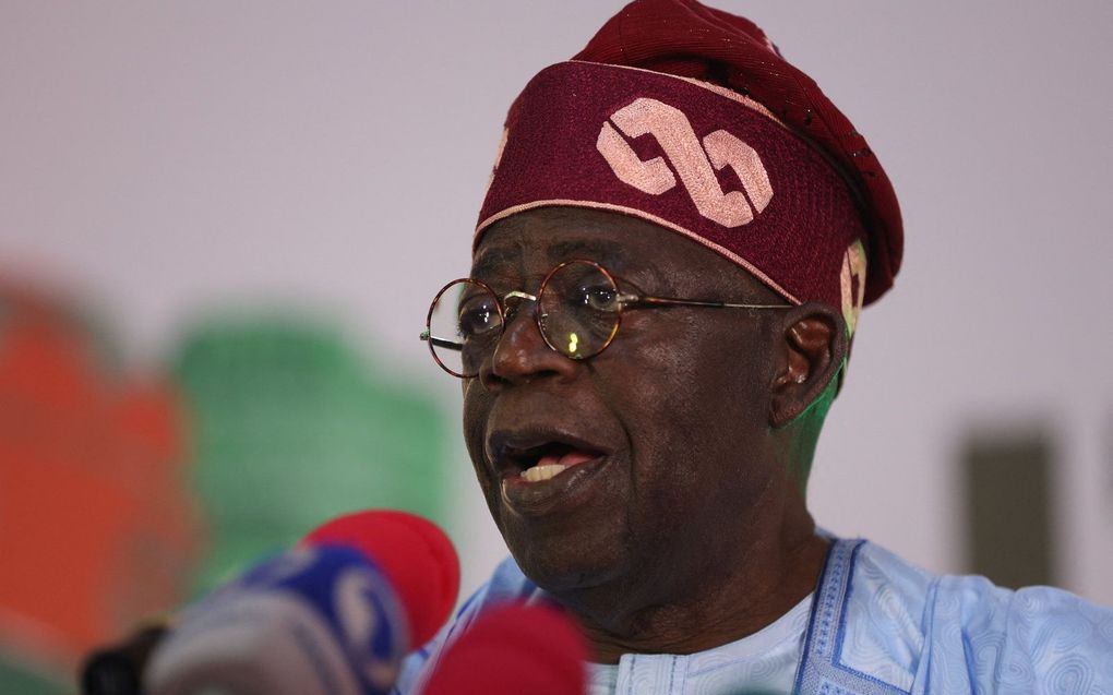 Bola Tinubu. beeld AFP, Kola Sulaimon