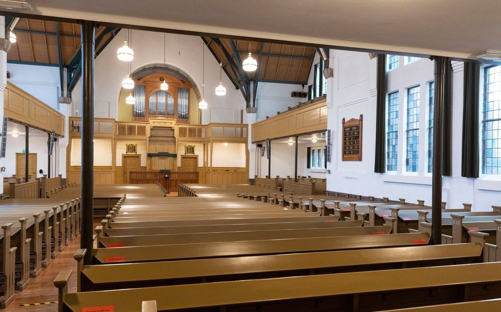 Kerkgebouw van de christelijke gereformeerde kerk te Dordrecht (Singelkerk). beeld RD, Anton Dommerholt