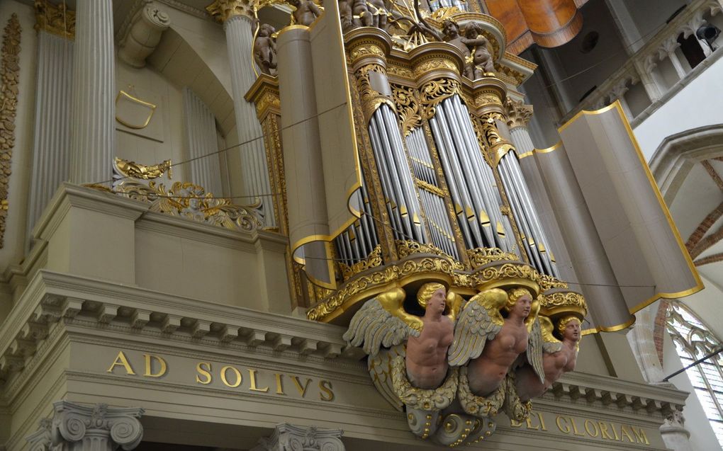 Het Van Hagerbeer/Schnitgerorgel van de Grote Sint-Laurenskerk in Alkmaar. Beeld Gert de Looze