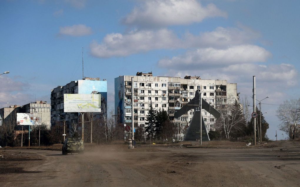 De Oost-Oekraïense stad Bachmoet. beeld AFP, Anatolii Stepanov