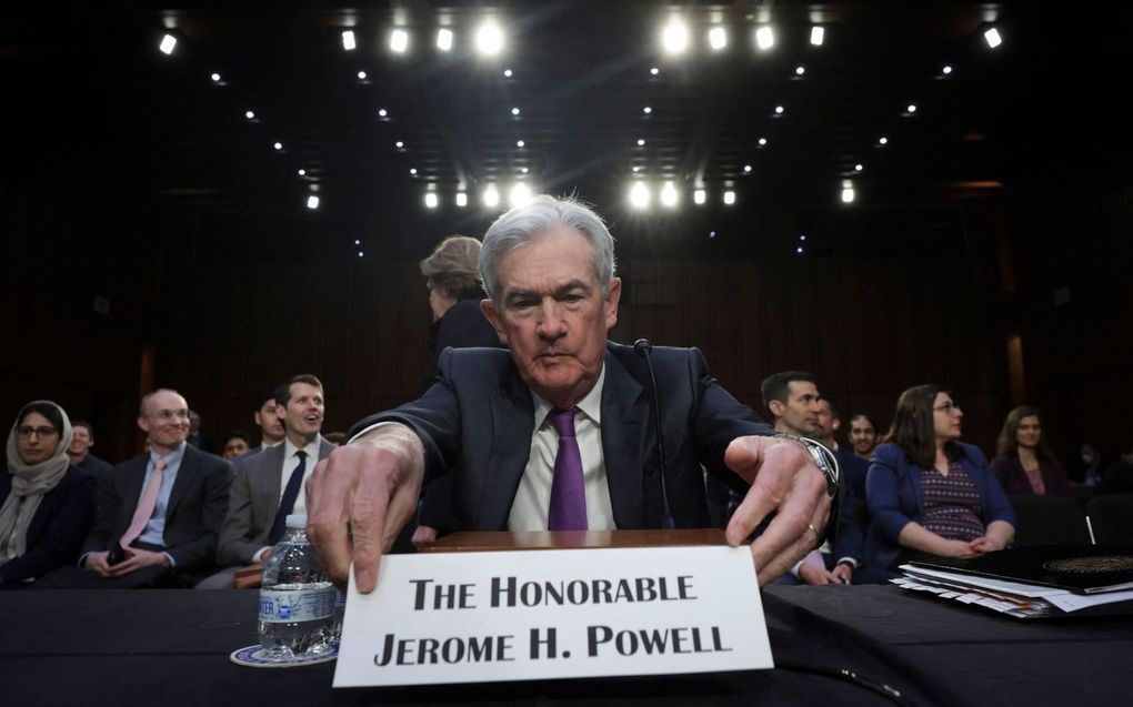 Fed-voorzitter Powell. beeld AFP, Win McNamee