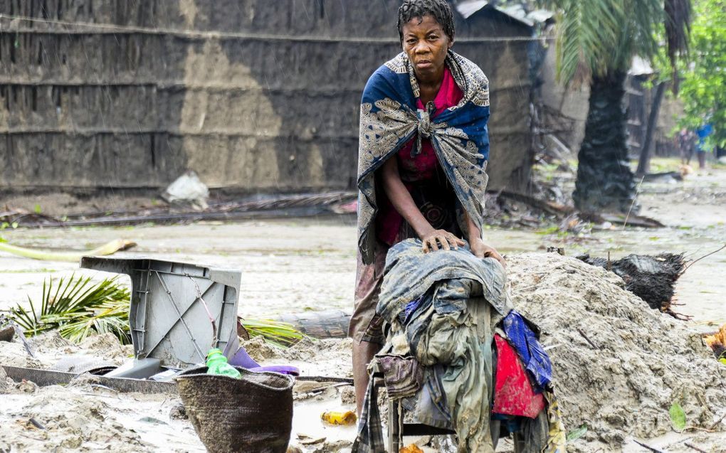 Een vrouw in Quelimane, Mozambique. beeld EPA, André Catueira