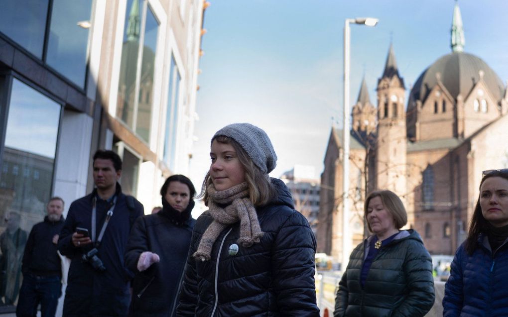 Thunberg. beeld AFP, Olivier Morin