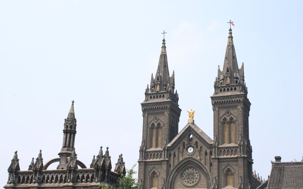 Kerk in Shenyang, de voormalige stad Mukden, in China. beeld iStock