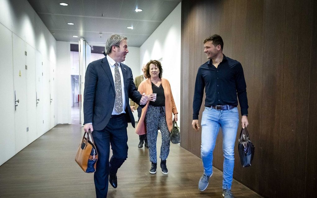 Verkenners en onderhandelaars in Utrecht. beeld ANP, Remko de Waal