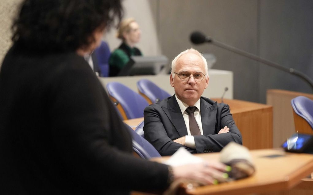 Minister van Landbouw Piet Adema, dinsdag tijdens het vragenuur in de Kamer. beeld ANP, Lex van Lieshout