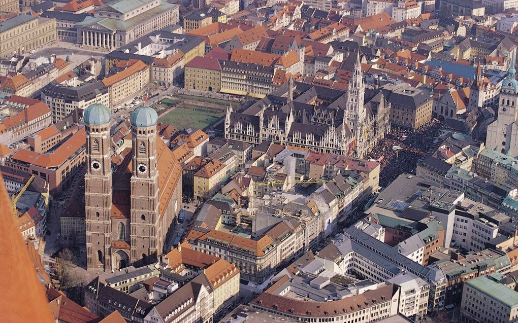 Luchtfoto van centrum München. beeld Toeristenbureau München