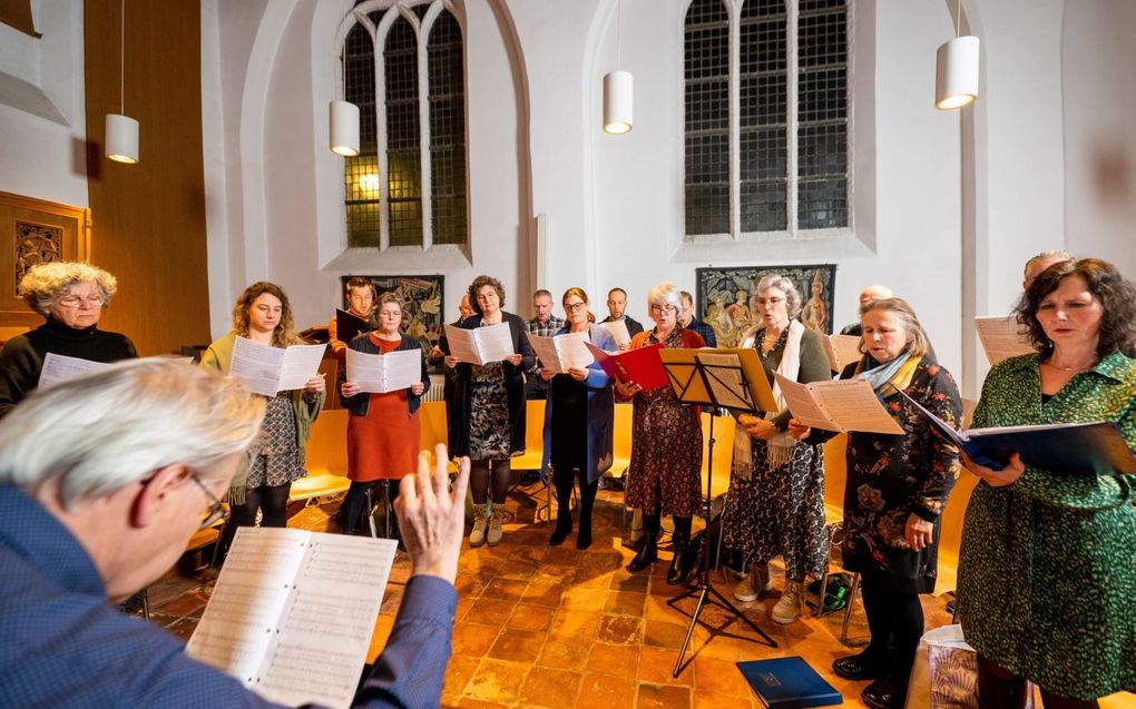 Chantez à Dieu onder leiding van Paul Heijboer. beeld Cees van der Wal 