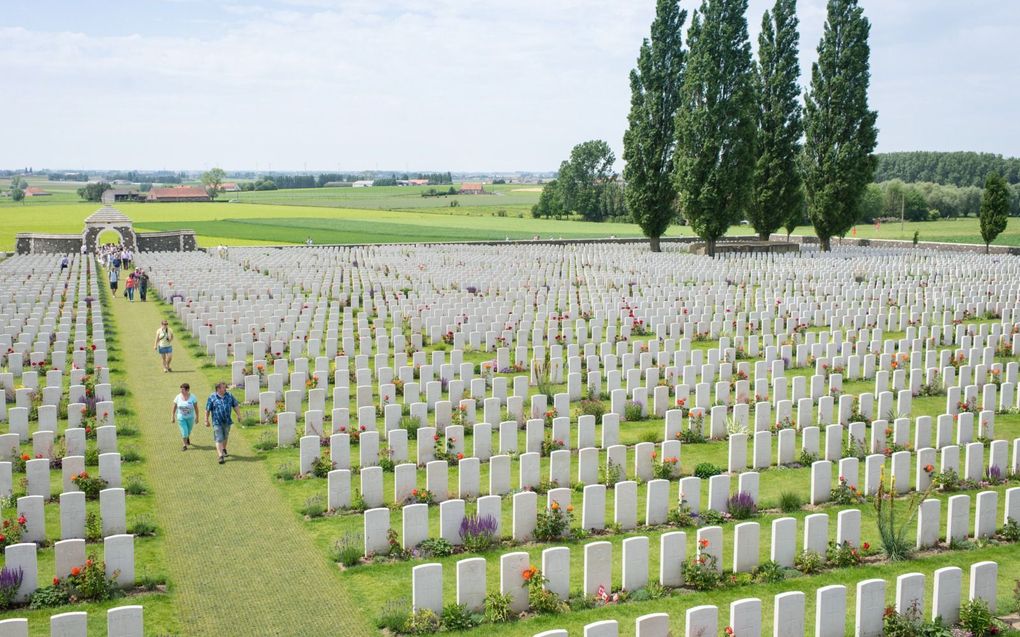 De Britse begraafplaats Tyne Cot. beeld Niek Stam