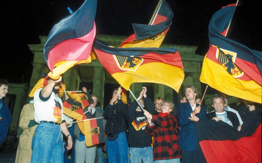 „Toen Oost- en West-Berlijn in 1989 werden herenigd, dansten de mensen van blijdschap.” beeld ANP