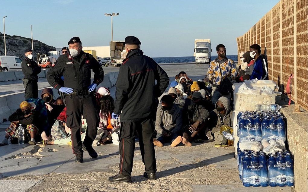 Lampedusa. beeld EPA, Elio Desiderio