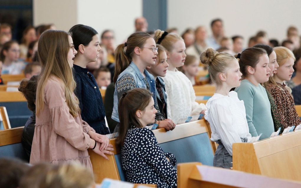 Bondsdag van de Jeugdbond Gereformeerde Gemeenten (JBGG), zaterdag in Wageningen, beeld VidiPhoto