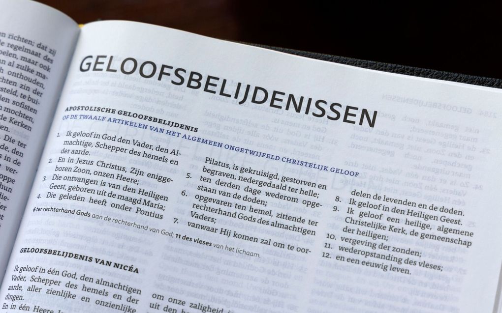 „Aan de hand van nieuwe studieresultaten onderschrijft Grudem van harte de geloofsbelijdenis van Nicea.” beeld RD, Anton Dommerholt