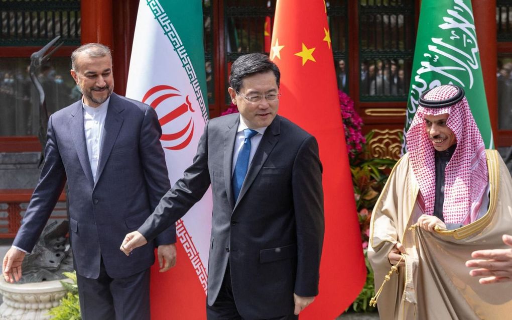 Chinese bemiddeling tussen Saudi-Arabië en Iran. beeld AFP