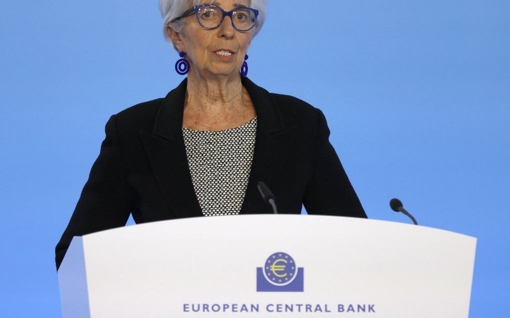 ECB-president Christine Lagarde. beeld EPA, Ronald Wittek