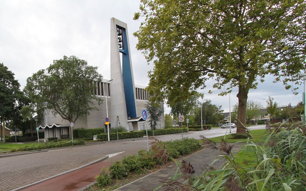 Kerkgebouw van de gereformeerde gemeente Capelle aan den IJssel-Middelwatering. beeld J. Sinke