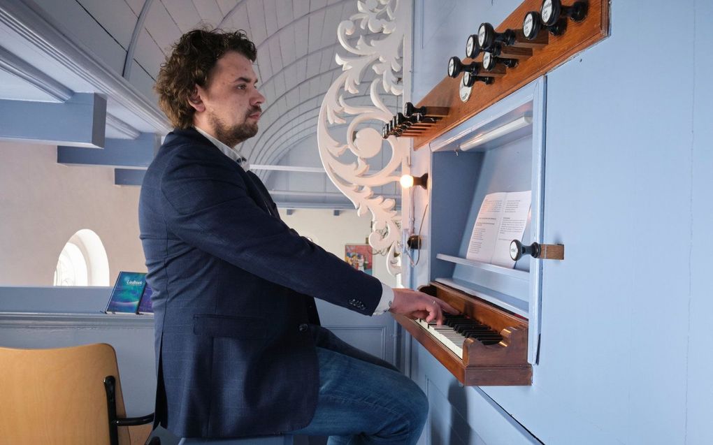 Organist Evan Bogerd. beeld Sjaak Verboom