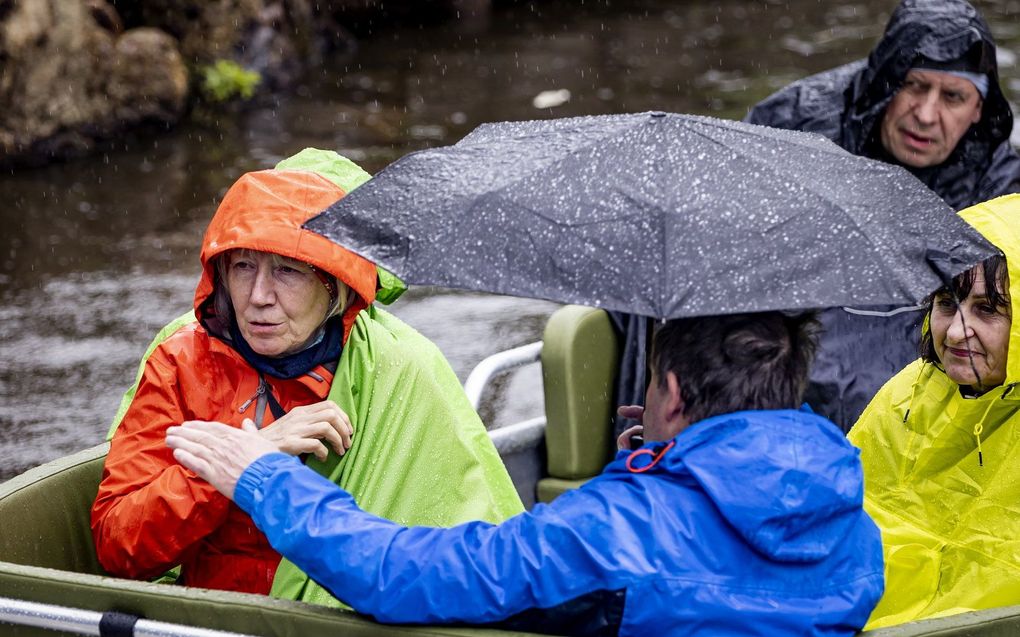 Toeristen in Giethoorn, eind april. beeld ANP, SEM VAN DER WAL