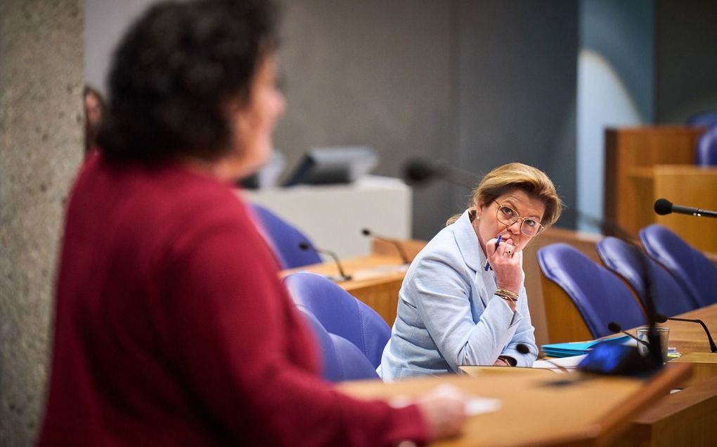 BBB-leider Caroline van der Plas (l.) en minister voor Natuur en Stikstof Christianne van der Wal. beeld ANP, Phil Nijhuis