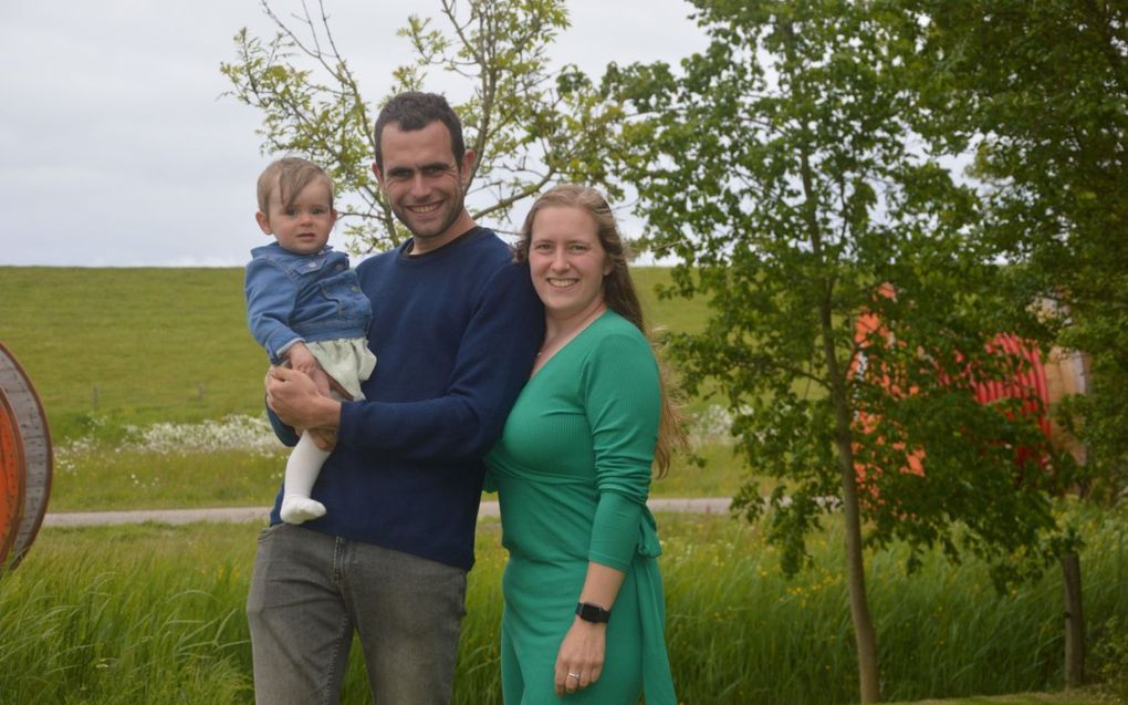 V.l.n.r.: dochter Imke, Walter en Annelieke. beeld familie Van Driel