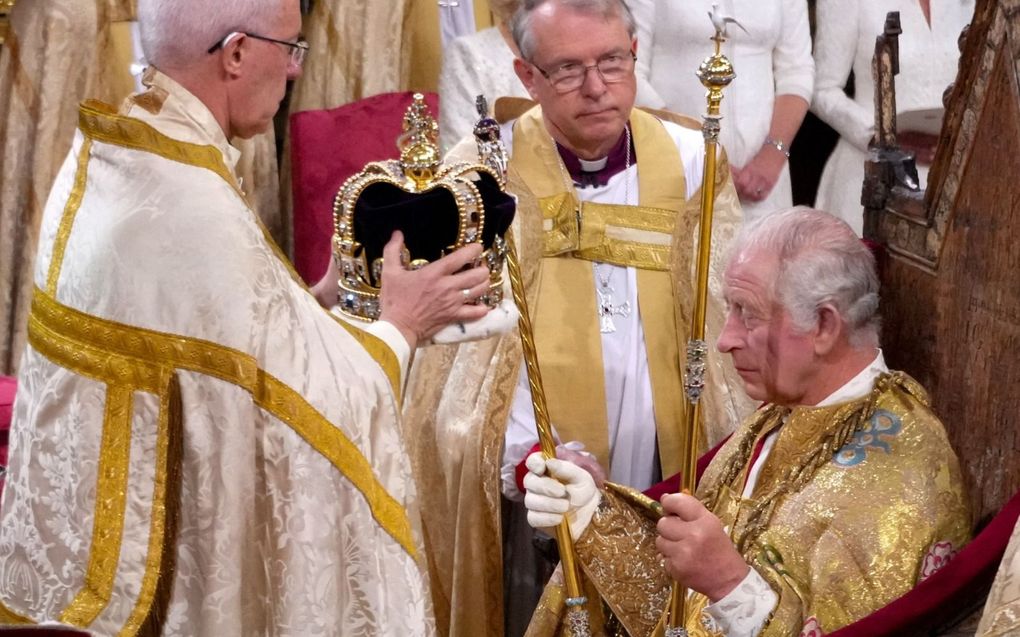 „De kroning van koning Charles III was een uitstekende illustratie van wat Gods bedoeling is met het geven van een koning aan het volk en welk leiderschap daarbij hoort.” beeld AFP, Victoria Jones