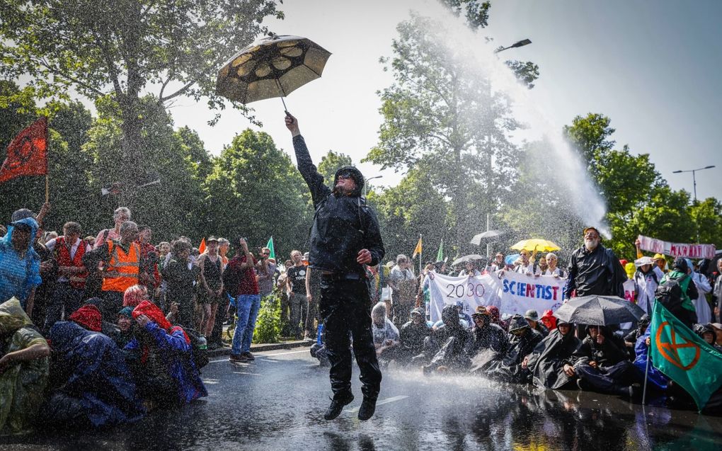 Klimaatprotest in Den Haag. beeld ANP, Sem van der Wal