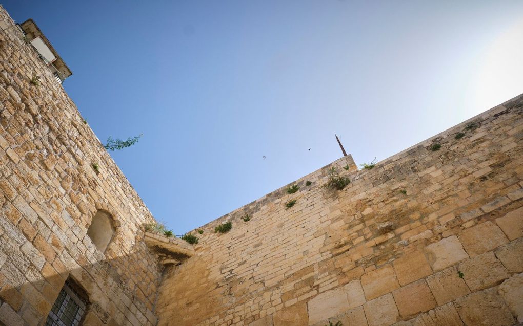 De Westelijke Muur, oftewel Klaagmuur, in Jeruzalem. beeld Sjaak Verboom