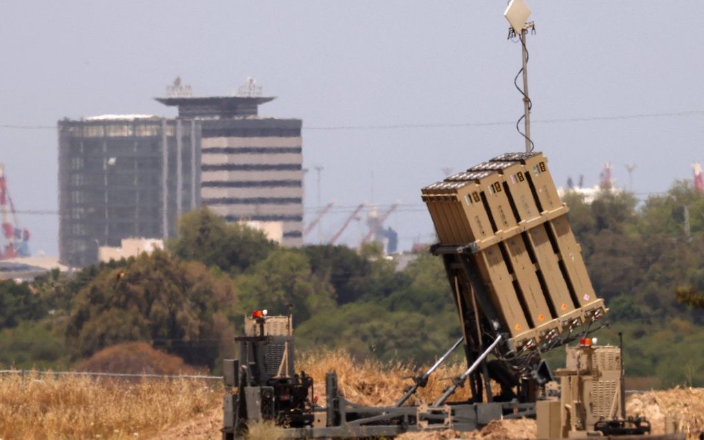 Het Israëlische raketafweersysteem Iron Dome. beeld AFP, Jack Guez