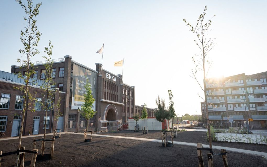 De toegangspoort van de Enkawijk. beeld Niek Stam