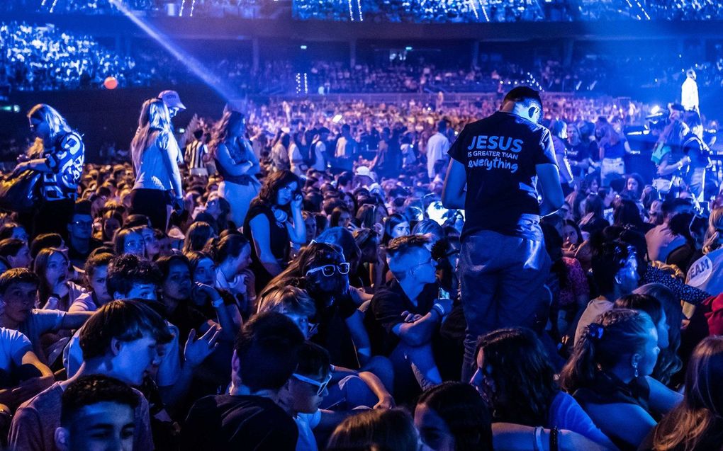 De 47e EO-Jongerendag werd gehouden in de Ahoy-hallen in Rotterdam. beeld ANP, Eva Plevier