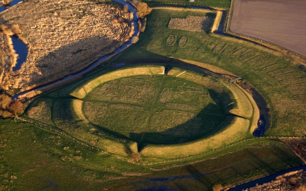 Vikingfort bij Trelleborg. beeld Picasa