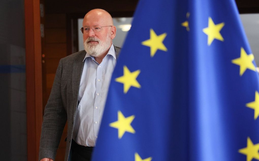 Frans Timmermans, vicevoorzitter van de Europese Commissie. beeld EPA, Olivier Hoslet