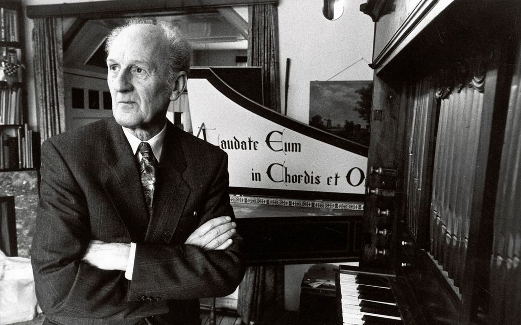 Willem Vogel (1920-2010) was jarenlang als cantor en organist verbonden aan de Oude Kerk in Amsterdam. beeld Sjaak Verboom