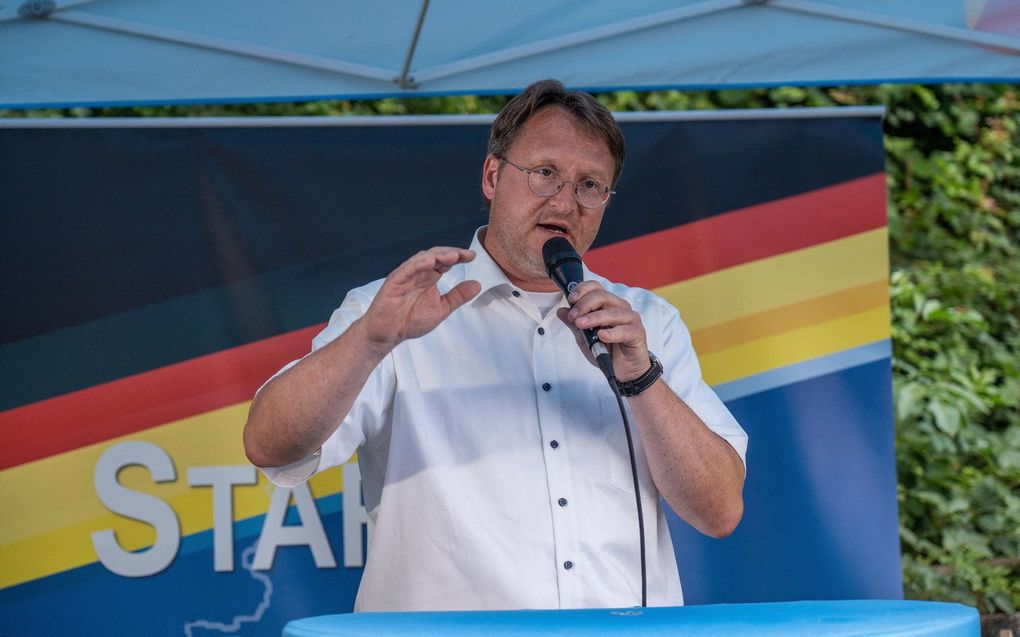 AfD-kandidaat Robert Stuhlmann. beeld AFP, FERDINAND MERZBACH