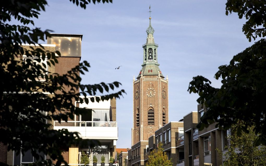 De Grote Kerk in het centrum van Den Haag werd in de jaren tachtig onttrokken aan de eredienst. Deze zomer wordt er op drie zondagmiddagen weer een dienst gehouden. beeld ANP, Ramon van Flymen