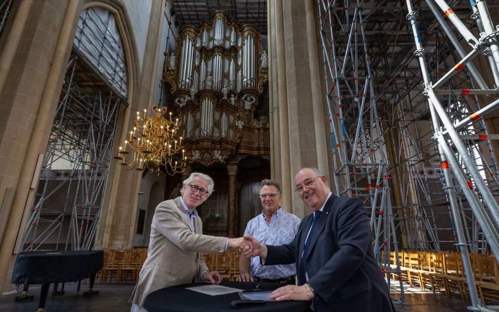 V.l.n.r.: Jan Quintus Zwart, Jaap van der Spek en Frits Verweij. beeld Freddy Schinkel