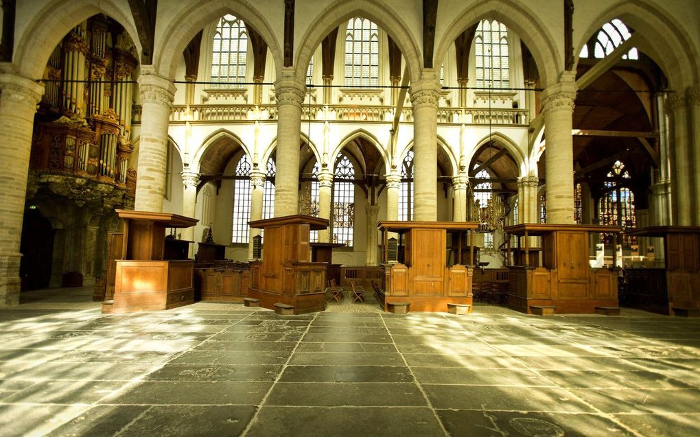 Interieur van de Oude Kerk in Amsterdam. beeld RD, Henk Visscher