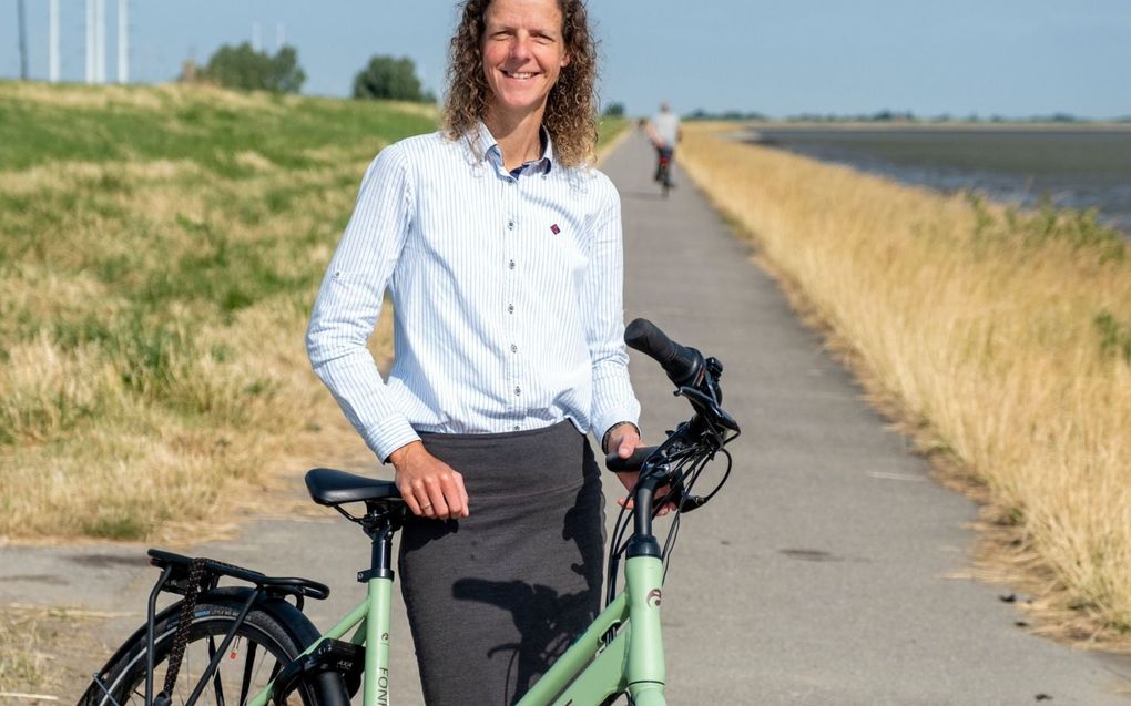 Corrie Hoogerland-van de Pol. Hoogerland fietste elke dag voordat ze aan haar proefschrift begon te werken. beeld Dirk-Jan Gjeltema