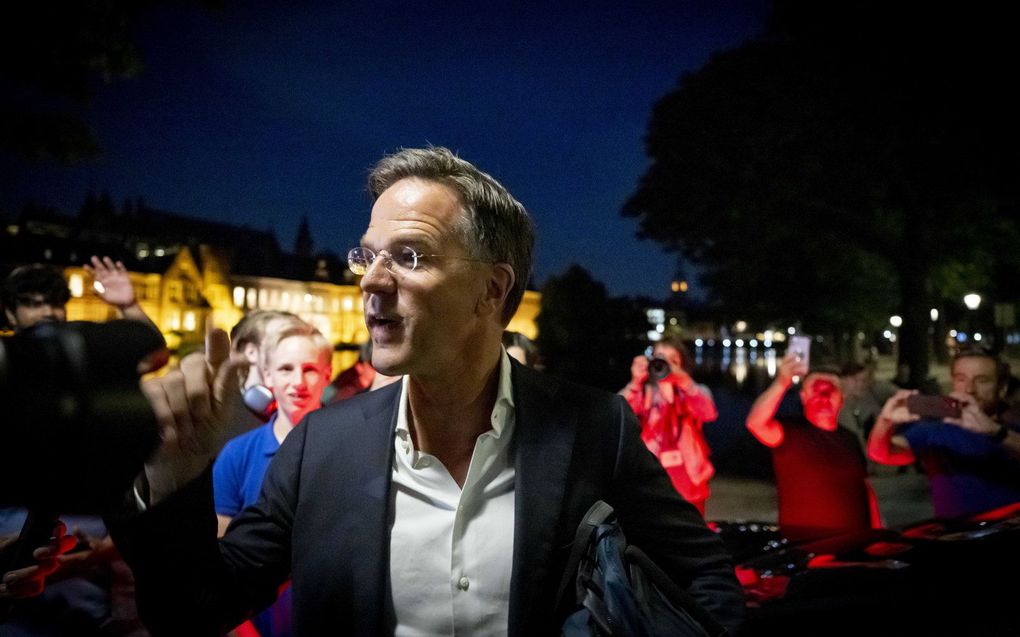 Demissionair premier Rutte. beeld ANP, Robin Utrecht