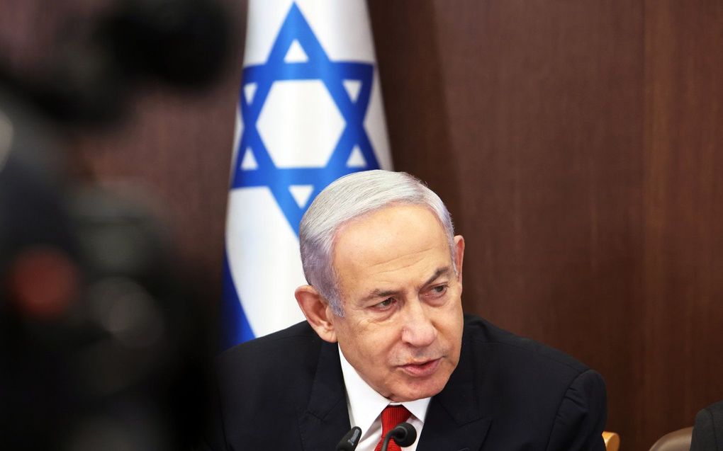 Netanyahu. beeld EPA, GIL COHEN-MAGEN