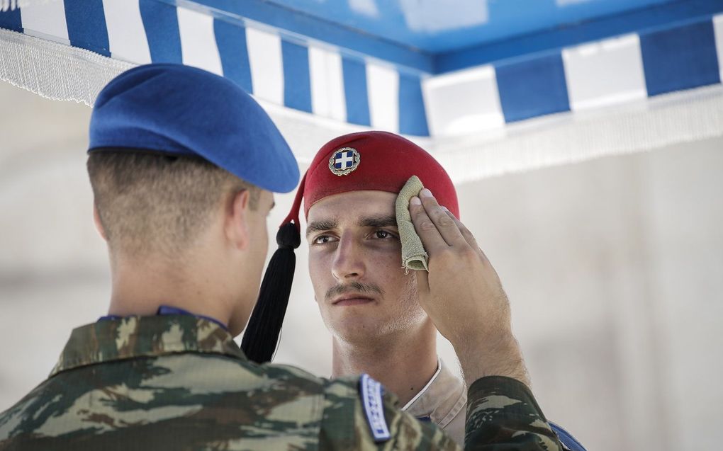 Griekenland kampt met een extreme hittegolf. beeld EPA, Kostas Tsironis