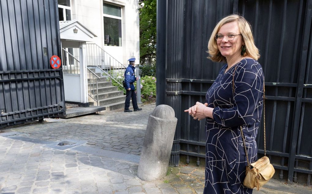 Marie-Colline Leroy, staatssecretaris voor Gendergelijkheid, Gelijke Kansen en Diversiteit. beeld AFP, Benoit Doppagne