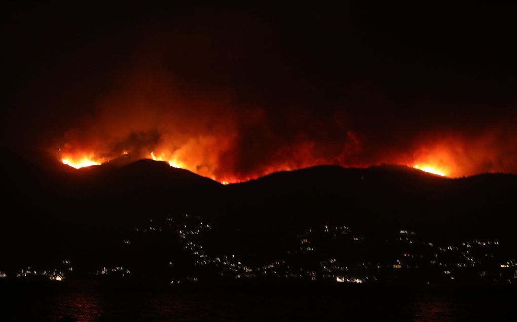 Bosbranden op Corfu. beeld EPA, Stamatis Katapodis