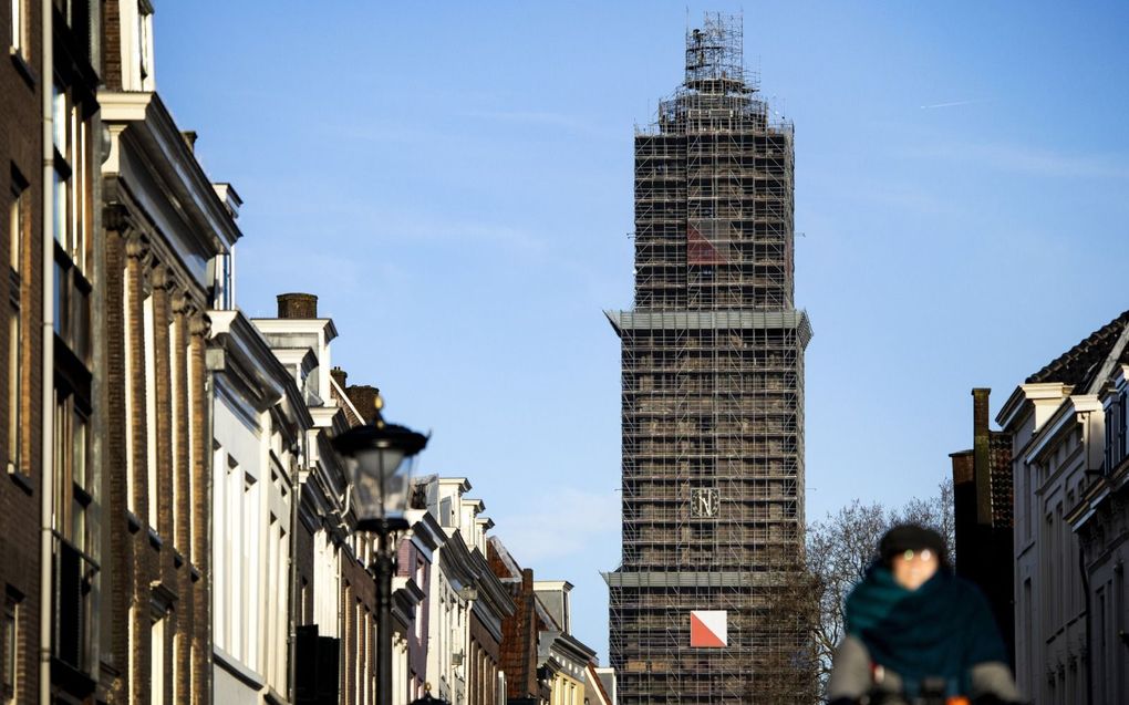 Foto Domtoren in centrum Utrecht. beeld ANP, Ramon van Flymen