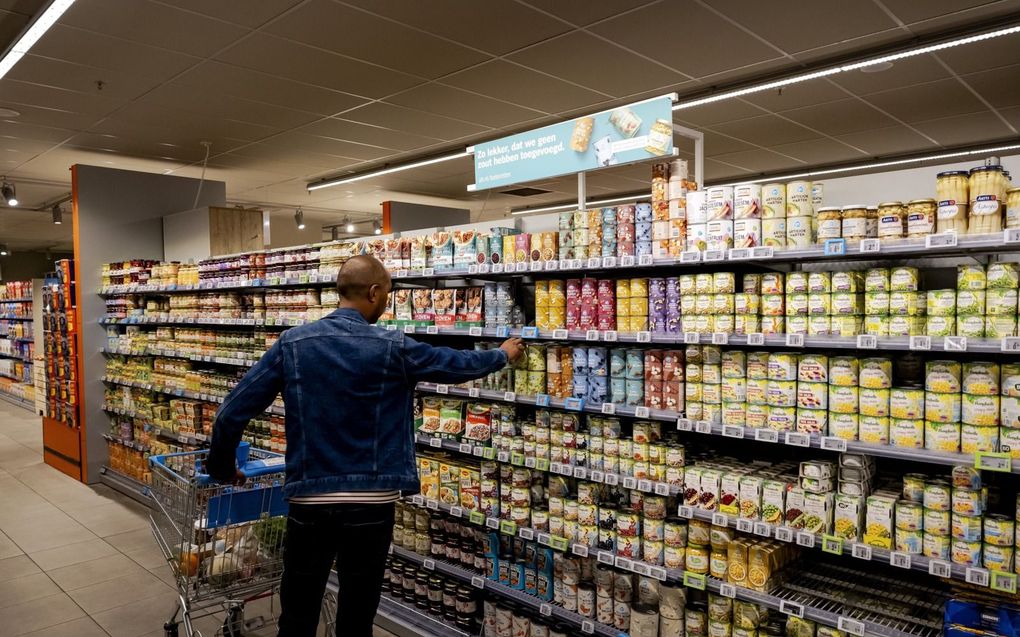 Gangpad Albert Heijn in Amsterdam. beeld ANP, Robin van Lonkhuijsen