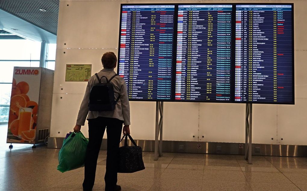 Luchthaven Domodedovo. beeld EPA, MAXIM SHIPENKOV